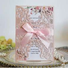 Valentine's Day Greeting Card Laser Holiday Invitation Card Wedding Invitation
